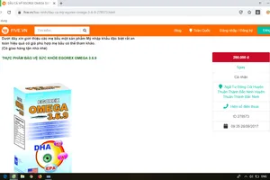 Cẩn trọng với 2 trang web quảng cáo thực phẩm chức năng 