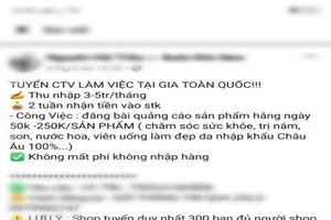 Thực hư tuyển nhân viên lương 10 triệu đồng/tháng