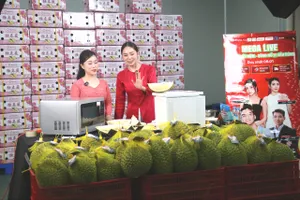 Sầu riêng đông lạnh nguyên trái gây sốt thị trường online