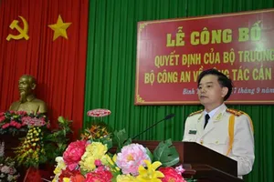 Cục phó Cảnh sát hình sự làm giám đốc Công an Bình Thuận