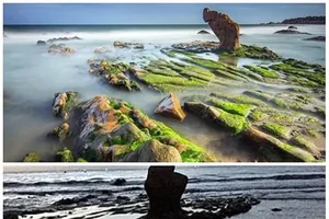 Buộc người bức tử bãi đá 7 màu dọn hiện trường