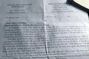 28 trường THPT phải đình thi vì lộ đề ngữ văn