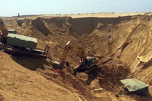 Sụp hố khai thác titan một công nhân thiệt mạng 