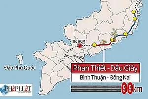 Tháng 8 khởi công cao tốc Phan Thiết - Dầu Giây