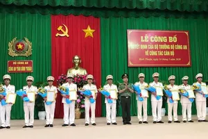 Điều động, bổ nhiệm nhiều vị trí mới ở Công an Bình Thuận