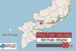 Ngày 30-9 khởi công cao tốc Vĩnh Hảo- Phan Thiết- Dầu Giây