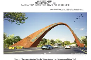 Trao giải kiến trúc cổng chào Khu du lịch quốc gia Mũi Né