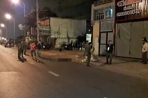 Hiện trường vụ việc trên đường Trần Hưng Đạo. Ảnh BPN