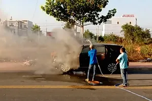 Hiện trường vụ cháy.