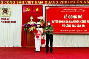 Bình Thuận: Lần đầu có nữ phó Công an thành phố Phan Thiết