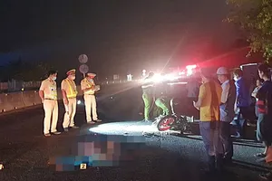 Hiện trường vụ tai nạn. Ảnh: PĐ