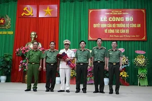 Bộ Công an công bố quyết định bổ nhiệm Phó Giám đốc Công an Bình Thuận