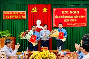 Bí thư huyện Hàm Tân giữ chức Trưởng Ban Tuyên giáo Tỉnh ủy Bình Thuận