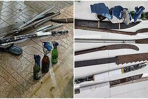 Mâu thuẫn trên mạng xã hội, mang hung khí, bom xăng đi giải quyết 