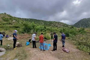 Phát hiện bộ xương người trên khu vực núi đá ở Bình Thuận