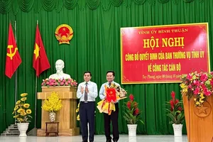 Bình Thuận: Giám đốc Sở LĐ-TB&XH được chỉ định giữ chức Bí thư Huyện ủy Tuy Phong
