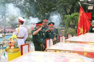 Bình Thuận: Xúc động Lễ an táng, vĩnh biệt 6 liệt sĩ hy sinh khi diễn tập