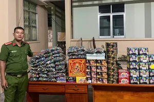 2 người ở Bình Thuận tàng trữ gần 100 kg pháo nổ