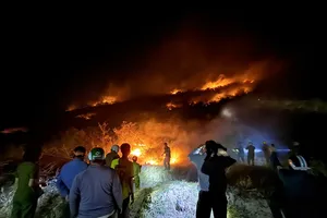 Vụ cháy đồi bằng lăng trên núi Tàu không đe dọa người dân và thiệt hại tài sản