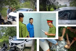 Khởi tố kẻ tông ô tô vào 4 xe máy của công an xã