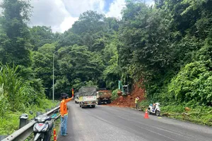 Đèo Bảo Lộc xuất hiện nhiều điểm có nguy cơ sạt lở rất cao