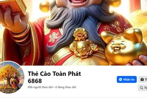 Công an tìm người bị hại khi chơi thẻ cào may mắn trên Facebook