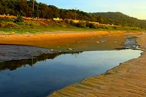 Resort 4 sao ở Mũi Né bị phạt tiền vì xả nước thải đen ngòm ra biển