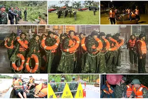 Quân khu 7: Lữ đoàn 25 hành quân xuyên đêm đến Lâm Đồng giúp dân trong lũ