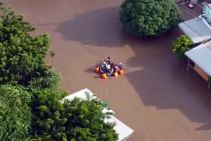 Hồ Sông Quao thông báo giảm xả lũ xuống còn 50 m3/giây