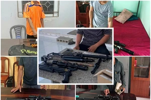 Công an truy 'hàng nóng' núp bóng bưu phẩm, thu 9 khẩu súng, 1.400 viên đạn
