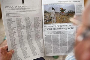 Máy bay MH17 có thể bị quân ly khai bắn nhầm