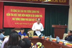 Tổ công tác của Chính phủ nhắc nhở Bộ Y tế 8 vấn đề