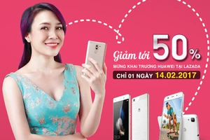 Huawei mở gian hàng bán lẻ trên Lazada ngày Valentine