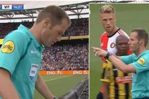 Trọng tài bẻ còi, tạo sự cố chưa từng có trong lịch sử