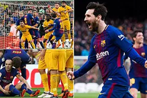 Messi ra chân thiên tài, Barcelona tiến gần ngôi vương