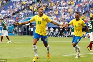 Neymar rực sáng, Brazil khiến Mexico 'ôm hận' 7 lần liên tiếp