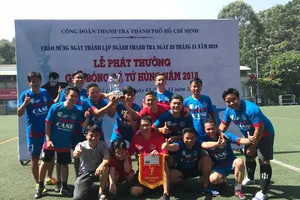 Sôi động giải bóng đá mừng ngày thành lập ngành thanh tra