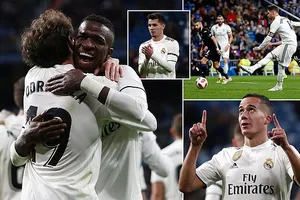 Real Madrid thắng dễ, đặt một chân vào tứ kết cúp Nhà vua