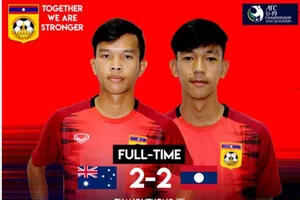 Lào gây sốc trước Úc, bóng đá Đông Nam Á thăng hoa giải châu Á