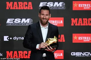Messi đứng trước nguy cơ mất danh hiệu chiếc giày vàng châu Âu