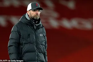 Klopp thất vọng với trận hòa của Liverpool. ẢNH: GETTY 