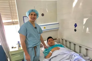 Hùng Dũng đã phẫu thuật thành công. ẢNH: FACEBOOK HÙNG DŨNG