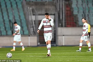 Ronaldo và Bồ Đào Nha suýt ôm hận trước Luxembourg. ẢNH: GETTY