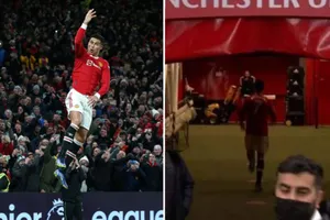 CĐV xôn xao vì hành động lạ lùng của Ronaldo