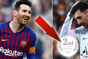 Messi mất kỷ lục kéo dài 10 năm