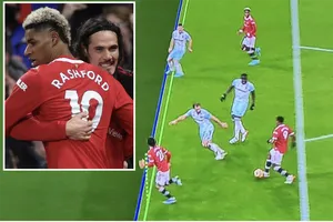 Bàn thắng của MU đã rơi vào thế việt vị