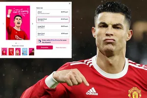 Tấm thiệp Ronaldo trong ngày lễ tình nhân bị chỉ trích nặng nề