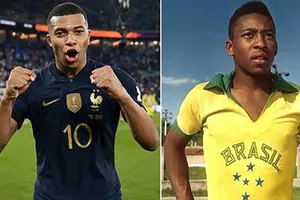 Mbappe cân bằng kỷ lục World Cup tồn tại 50 năm của Pele