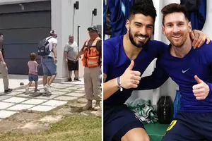 Suarez đến nhà Messi ăn mừng chức vô địch World Cup