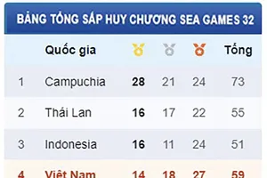 Vovinam và Karate dẫn đầu trong bảng vàng của TTVN 